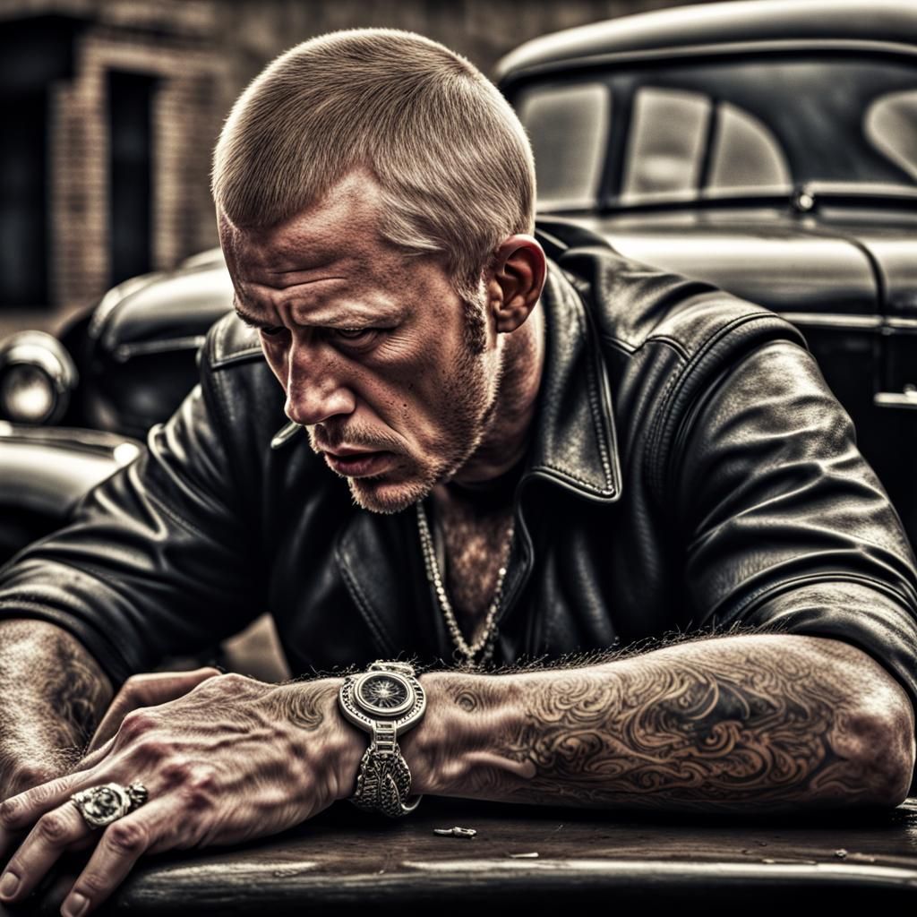 Hyperrealistic Gangster Portrait: "Filthy" McQueen