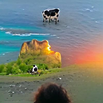 Atom Heart Mother Sunset View from Tahiti Cliffs