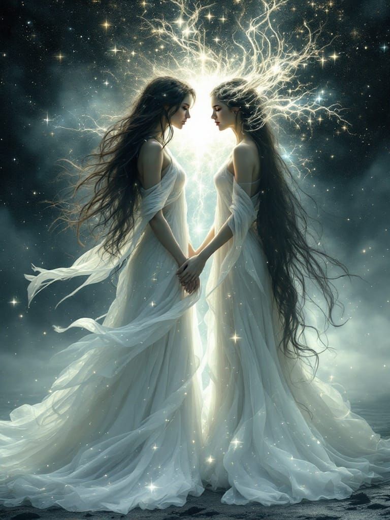 Mystical Goddesss in Cosmic Dance