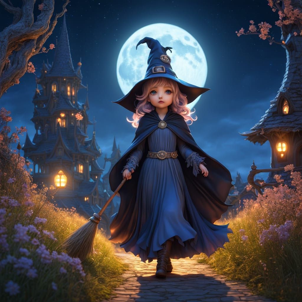 Supercute Chibi Witch Before Full Moon