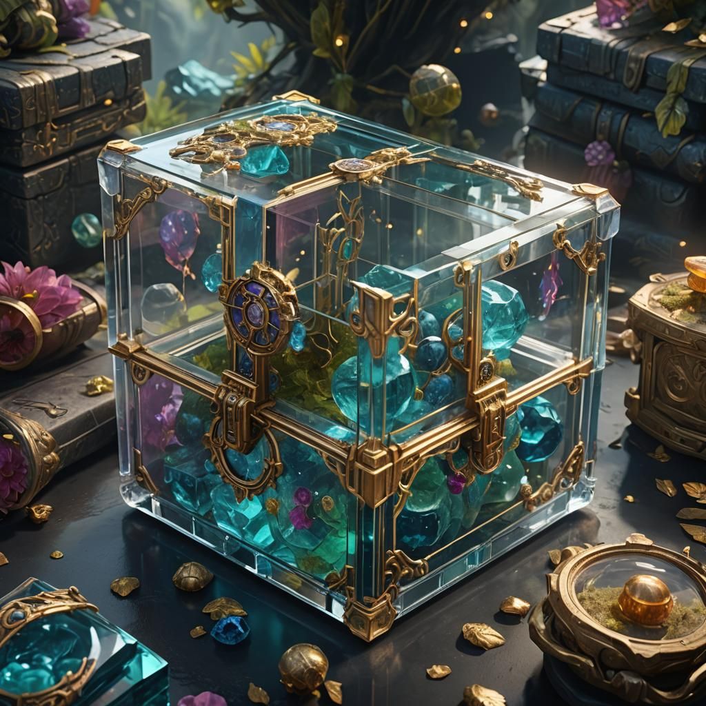 Glass Sealed Pandora's Box: Fantasy Concept Art