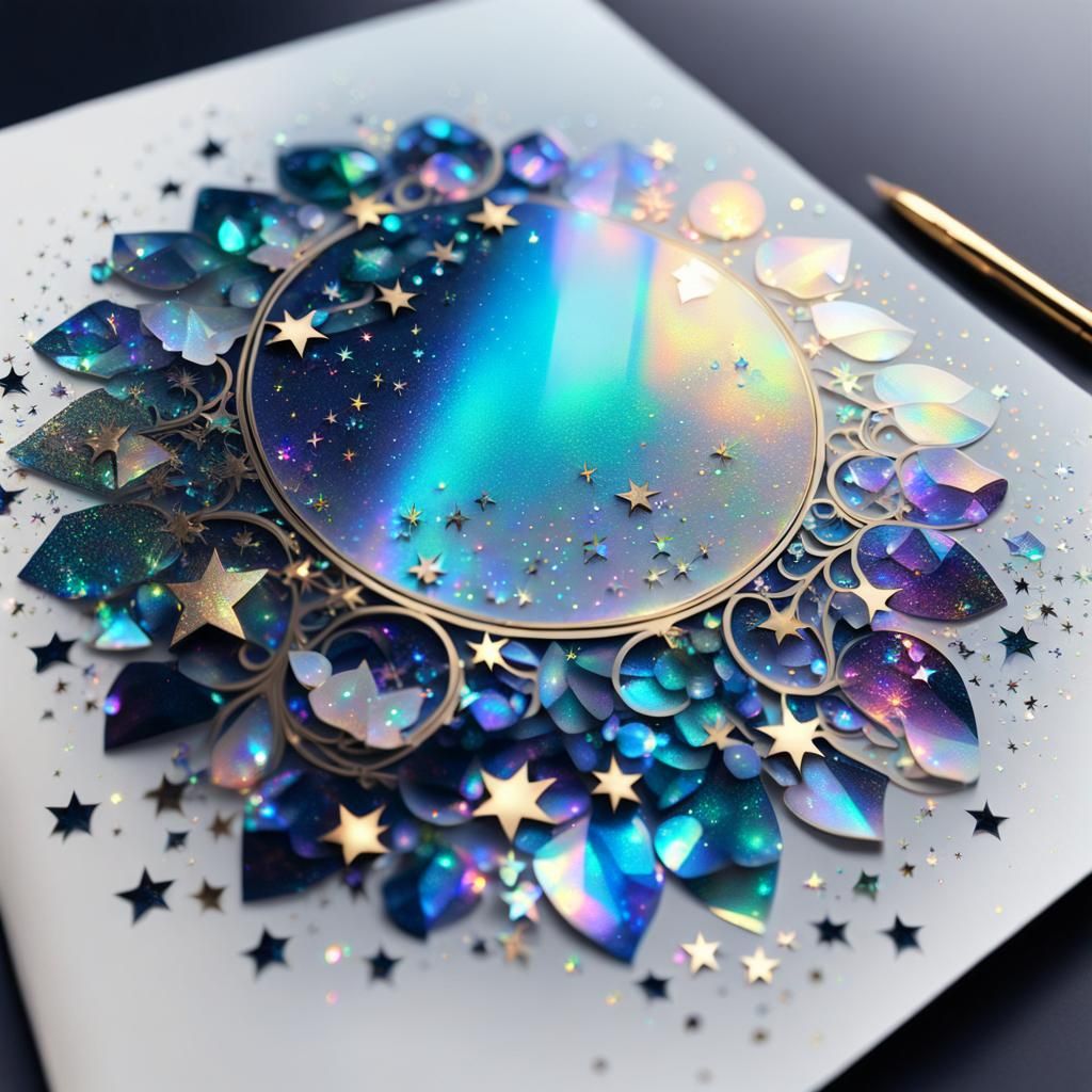 Holographic Foil Art