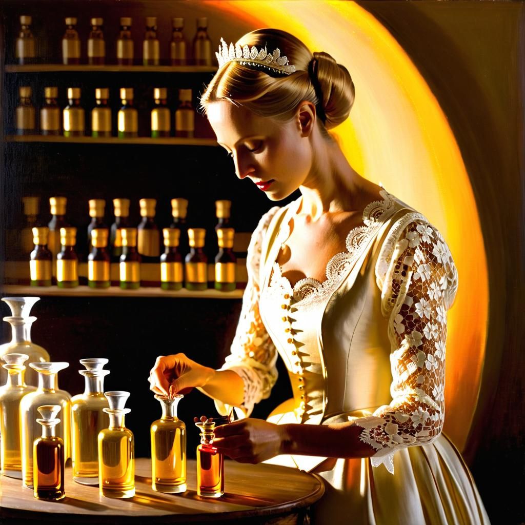 Fairy Shopkeeper in Helene Schjerfbeck Style