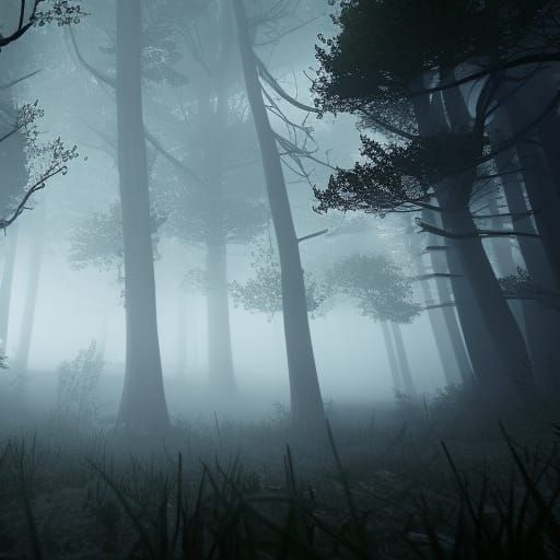 Eerie Misty Forests and Valleys in 3D