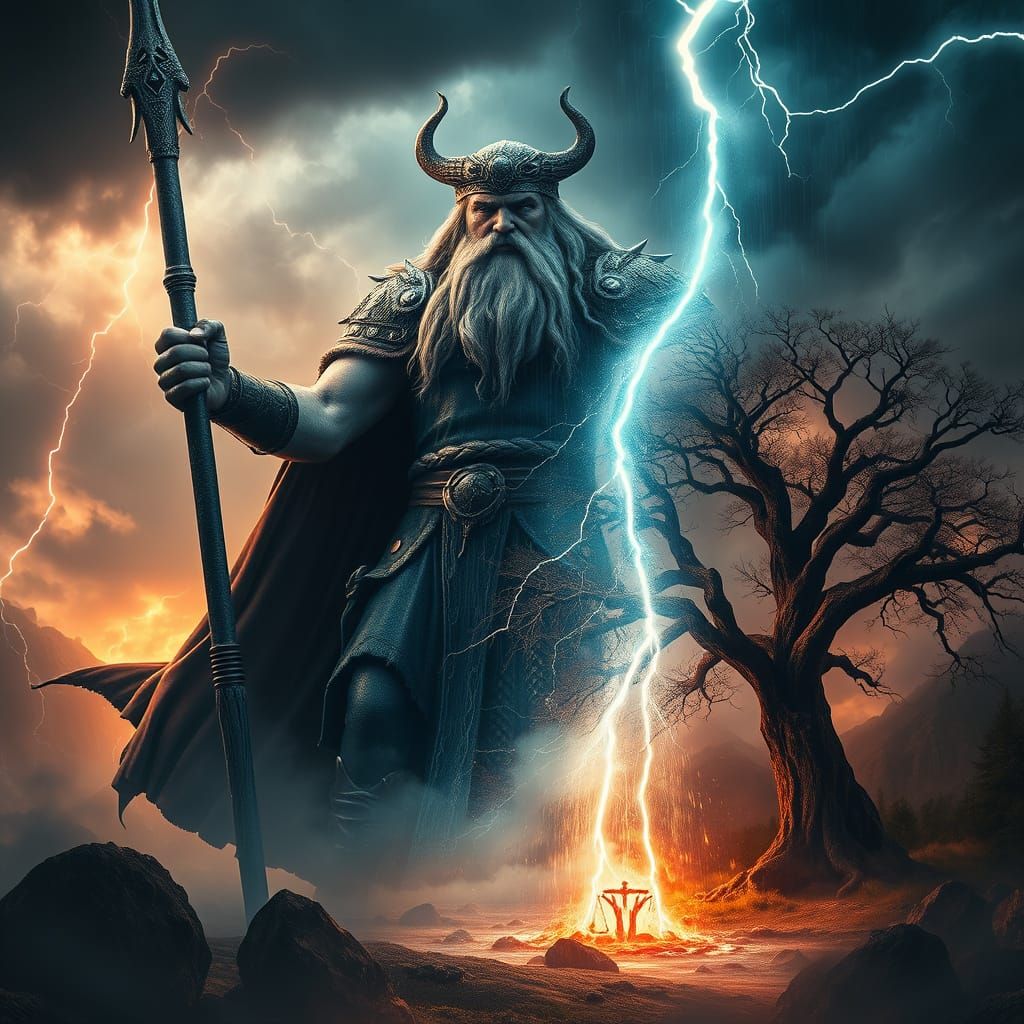 Thunder God Perkunas in Dark Baltic Mythology