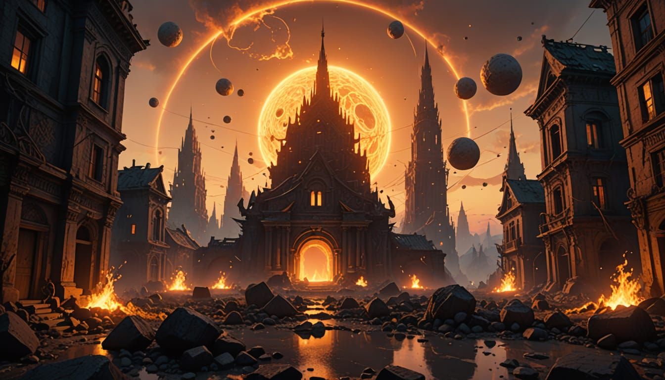Epic Magical Cityscape of Wonder and Enchantment