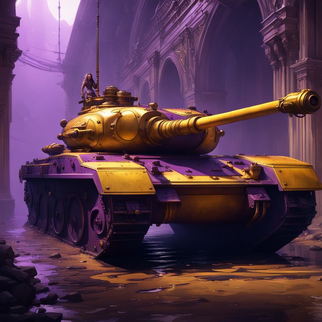 Dark Fantasy Tank Concept Art in 8k Resolution
