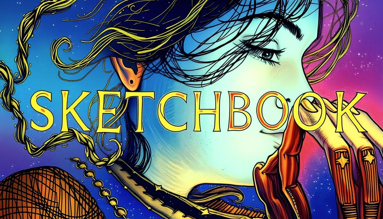 A Dark and Moody Sketchbook Page in the Style of Gustave Dor...