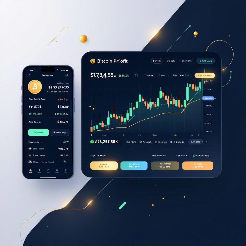 Bitcoin Profit Trading Platform UI Design