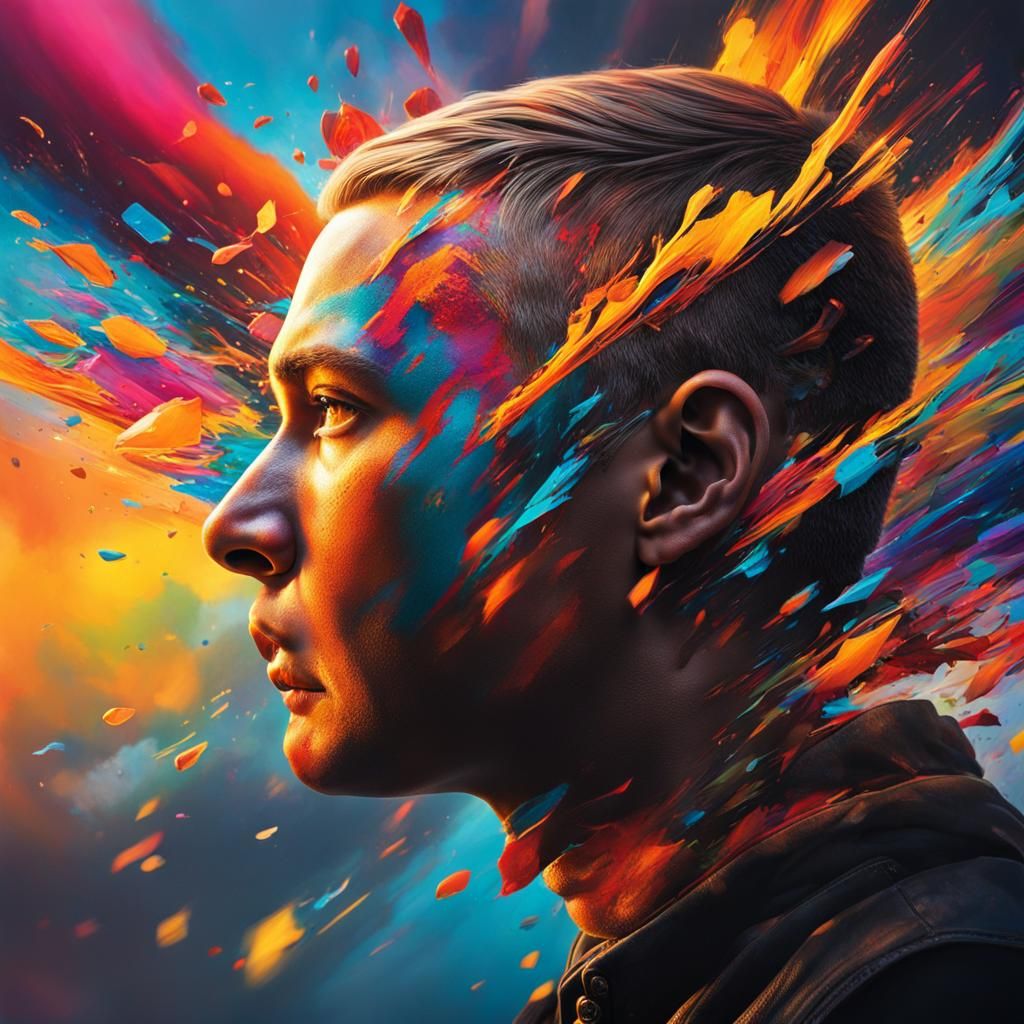 Hyperrealistic Vision of the Future with Splash Art