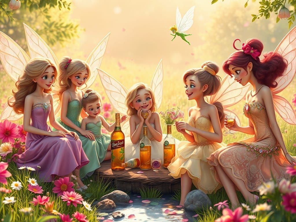Young Fairies getting their first taste of Tonic