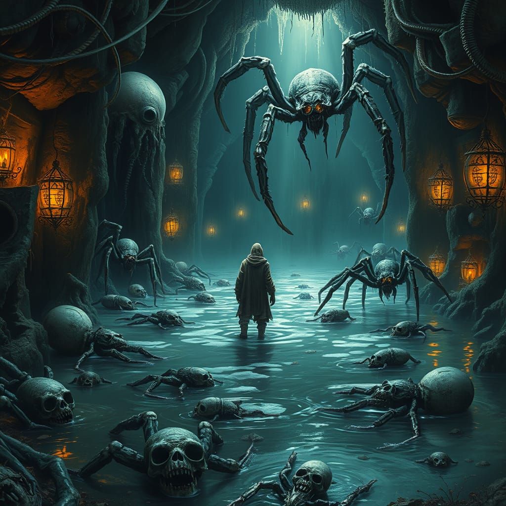 Subterranean Crypt: A Gothic Biomechanical Nightmare