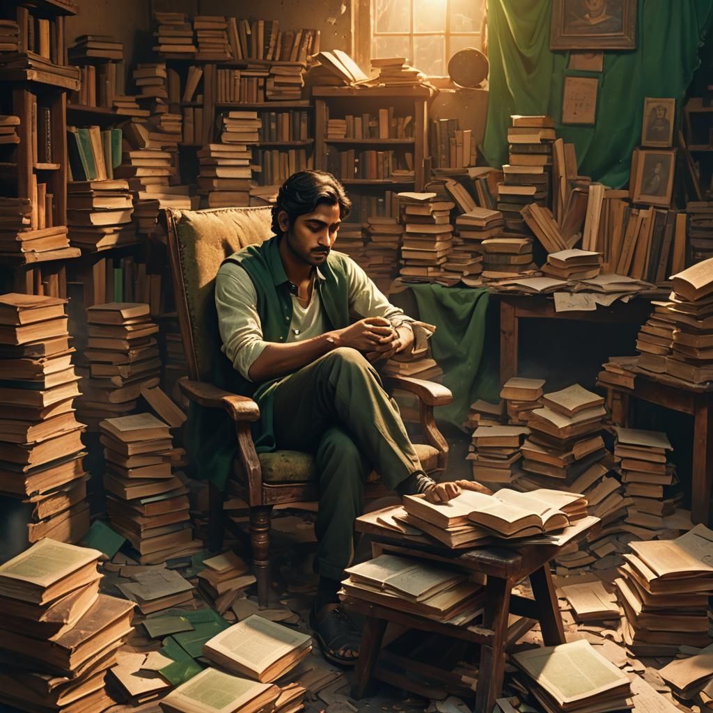 Indian Scholar Lost in a World of Books