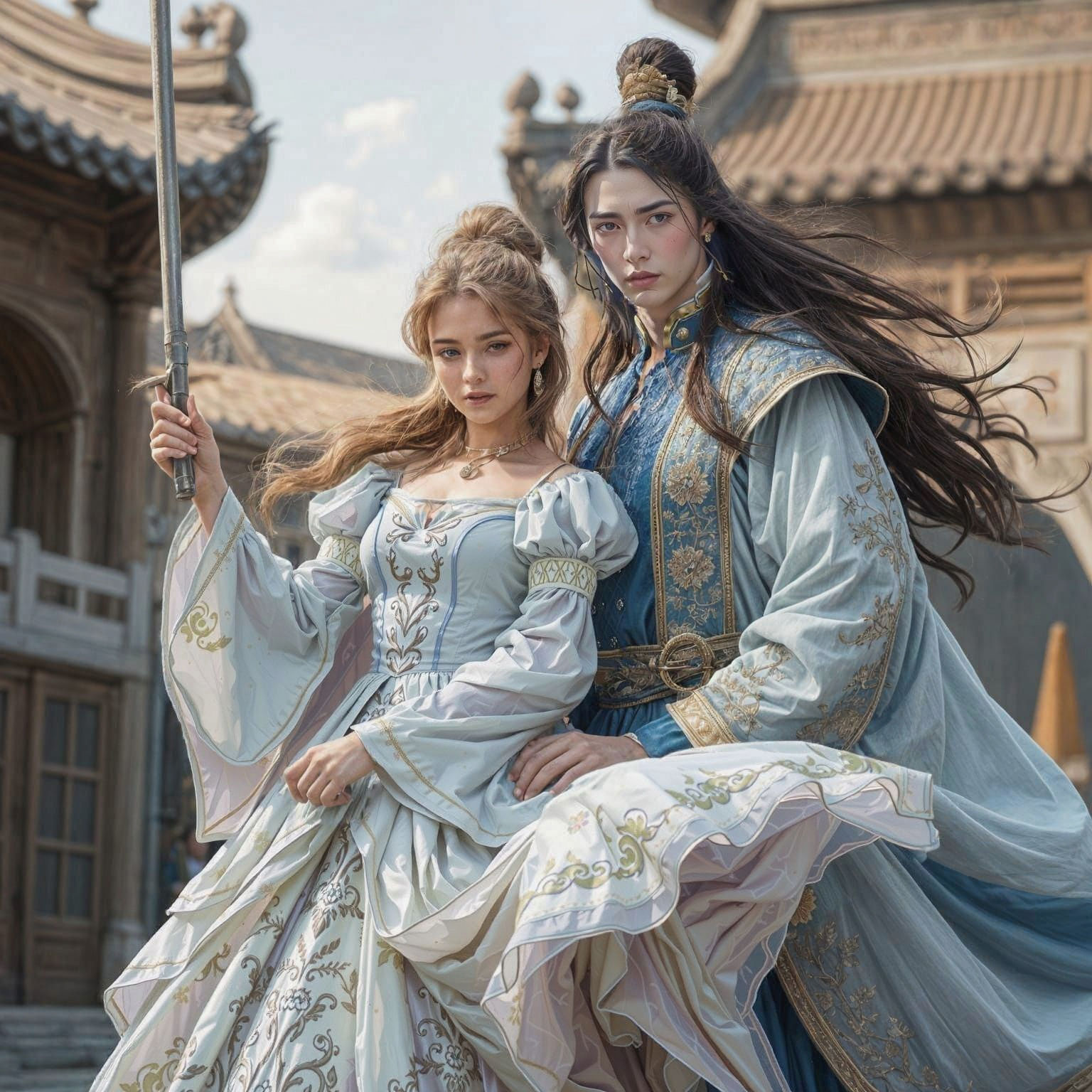 Cinderella and Prince Charming in Hanfu