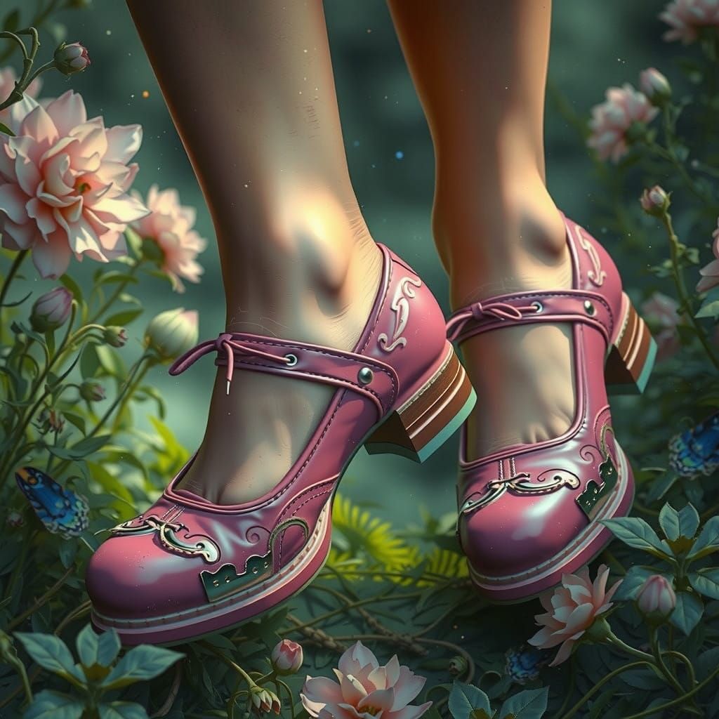 Tap Dance Shoes Shine with Ethereal Light