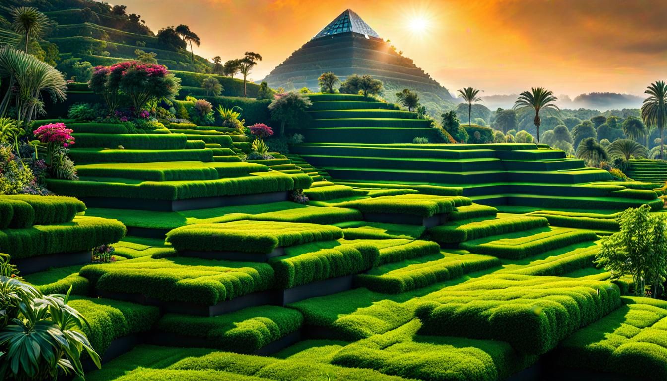 Multiverse Biophilic Permaculture Pyramid Terraces Tropicsca...