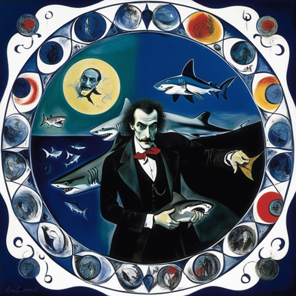 Surreal Shark in Closet, Inspired by Surrealism