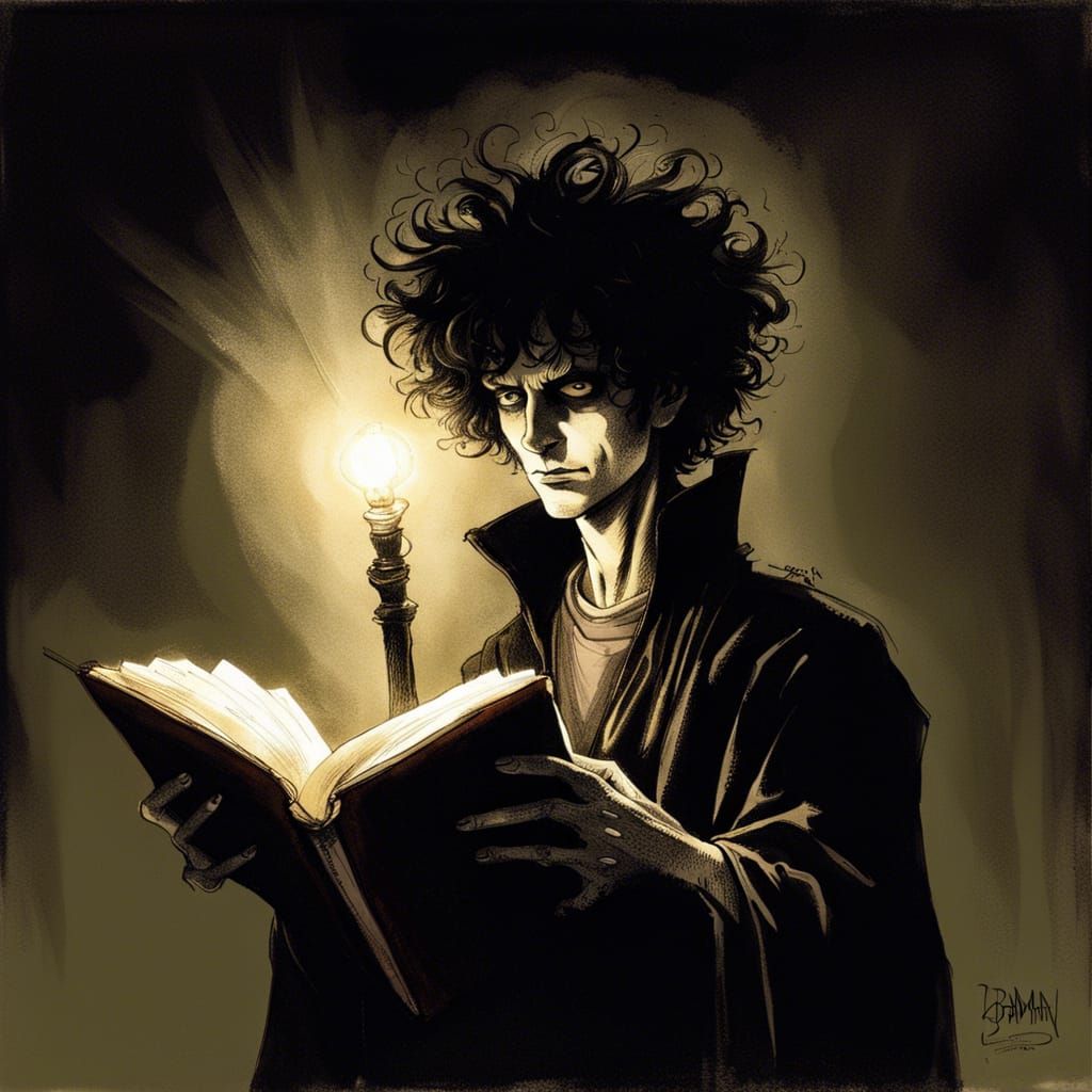 Sandman Portrait in Comic Art Style