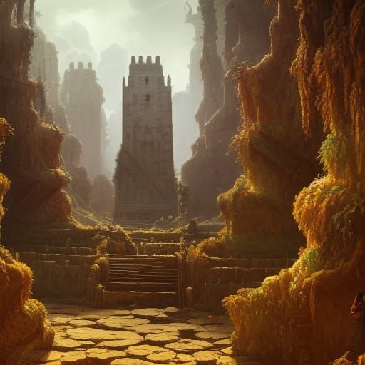 Epic Maze: Detailed Matte Painting in Unreal Engine