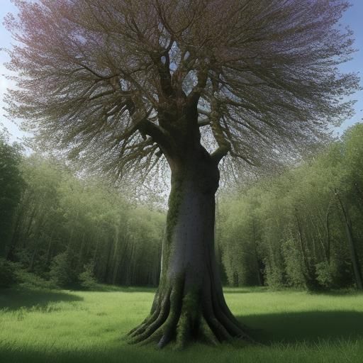 Magical Tree of Life in Enchanted Forest