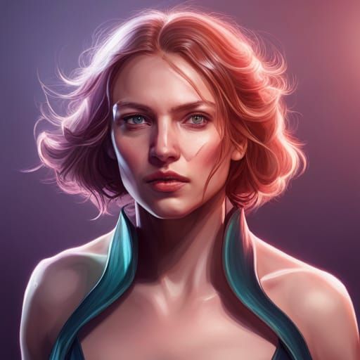 Detailed Portrait in Dynamic Lighting