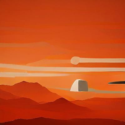 Minimalist Science Fiction Art