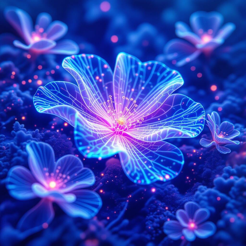 Bioluminescent Bio-Data Organism as Digital Coral