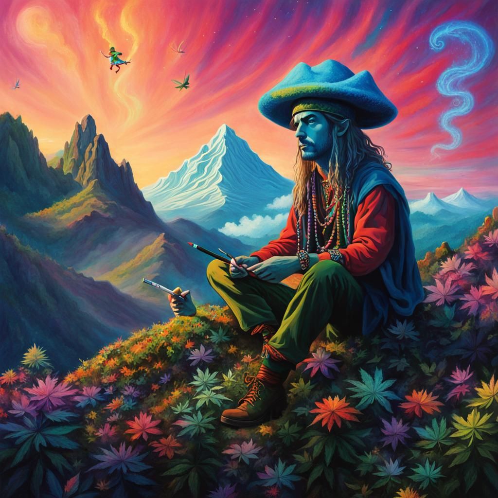 Psychedelic Hippie Elf in São Thomé das Letras