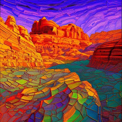 Epic Desert Landscape at Sunset in Photorealistic Style