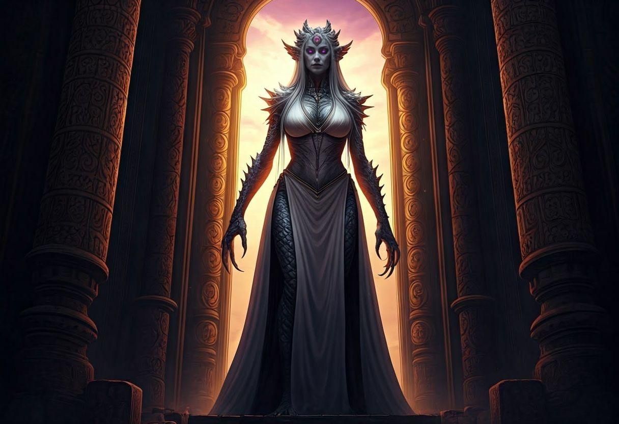 Dark Fantasy Goddess of the Temple