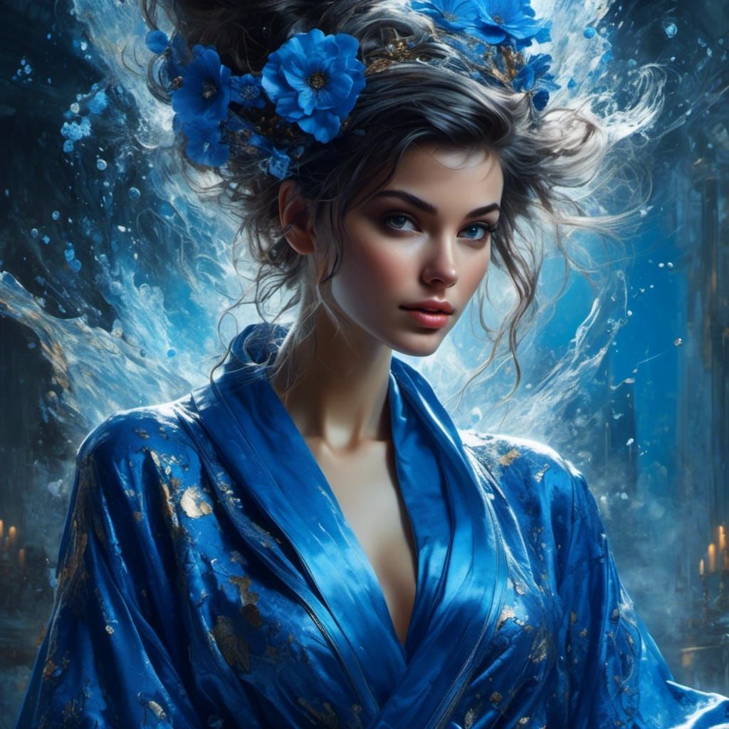 Beautiful French Pixie Portrait in Hyperreal Style