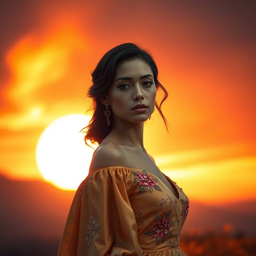 Ethereal Beauty in Golden Hour