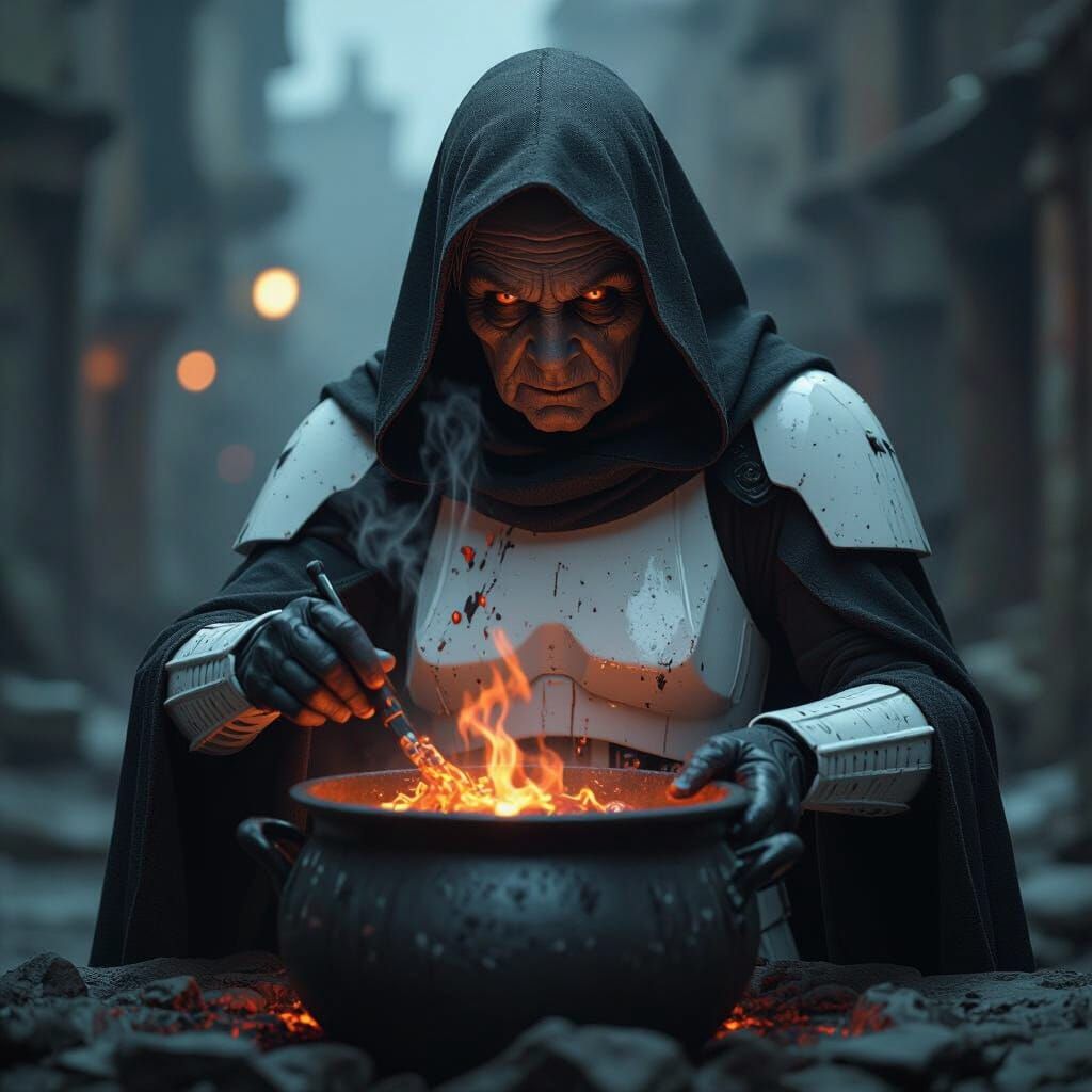 Malevolent Star Wars Mage in Stormtrooper Armor