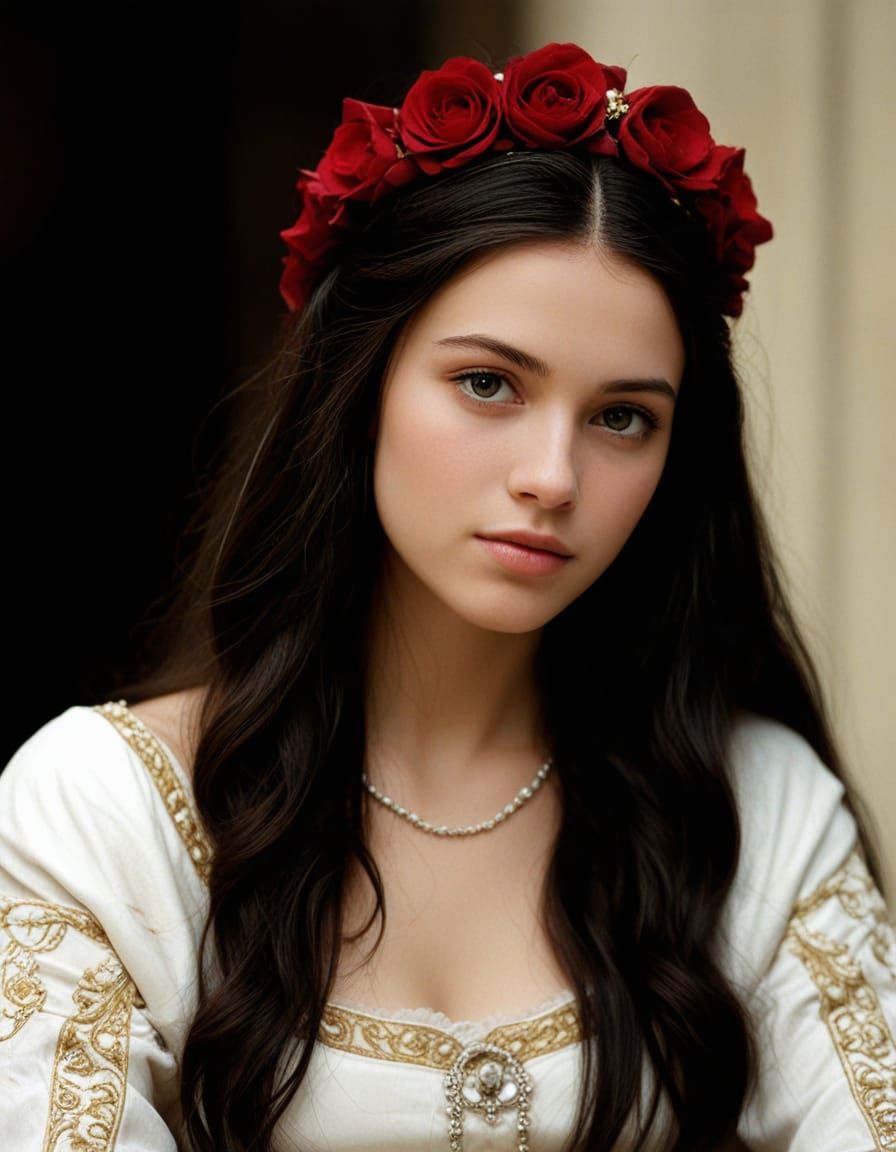 Medieval Princess in Ornate Renaissance Style