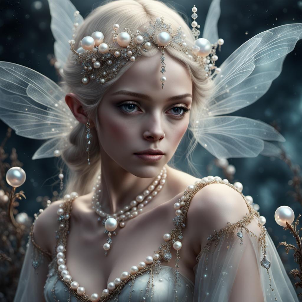 Pearl Crystal Fairy Digital Matte Painting