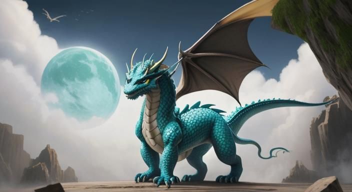 Majestic Dragon Illustration