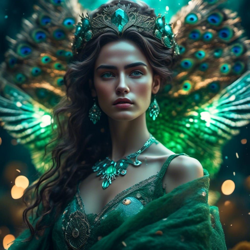 Hera: Greek Goddess of Lightning in Digital Art