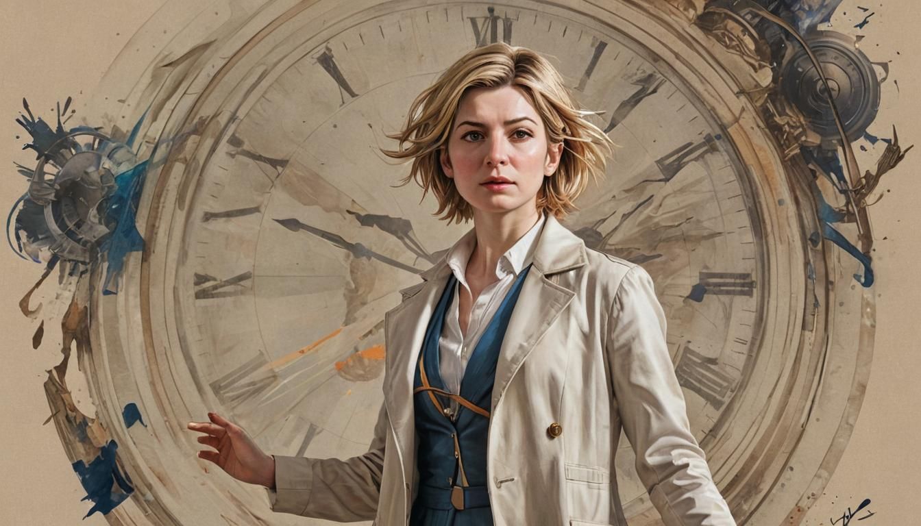 Doctor Who Battles Time in Narrative Composition