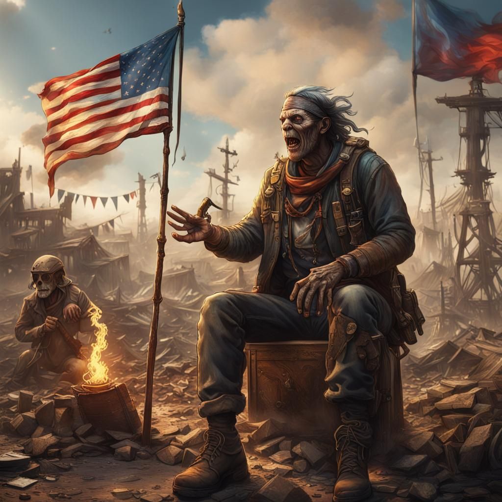 Post-Apocalyptic Tarot: Spirit Speaks to Laughing Man