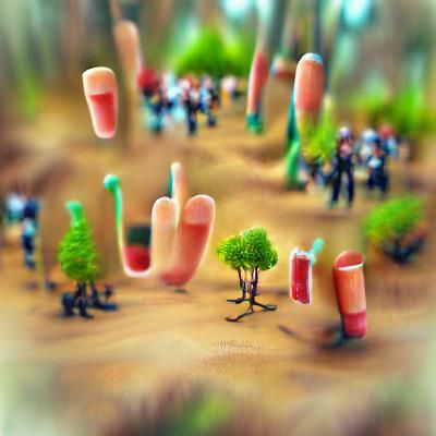 Surreal Finger Tree Forest