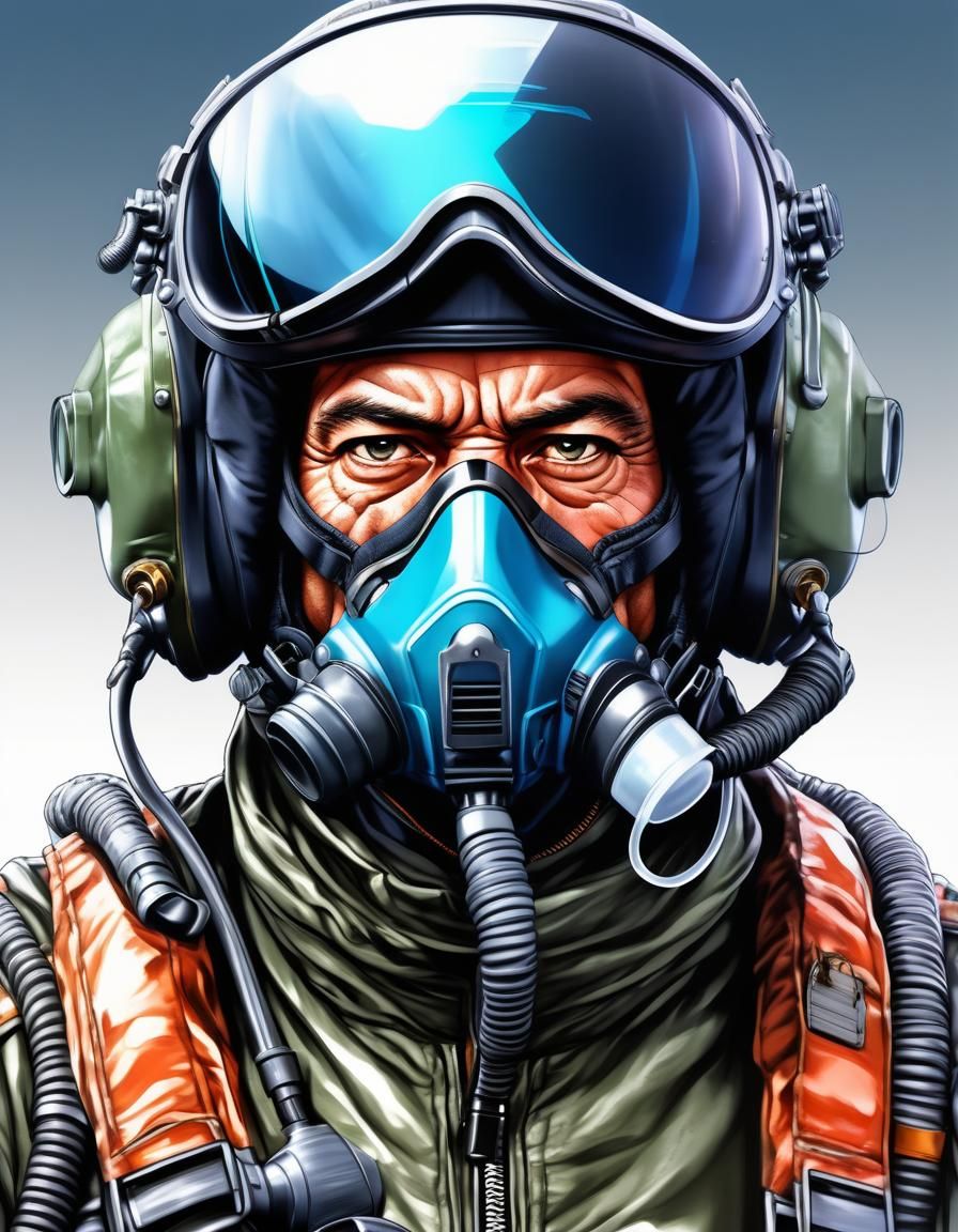 Anime Style Fighter Pilot Portrait