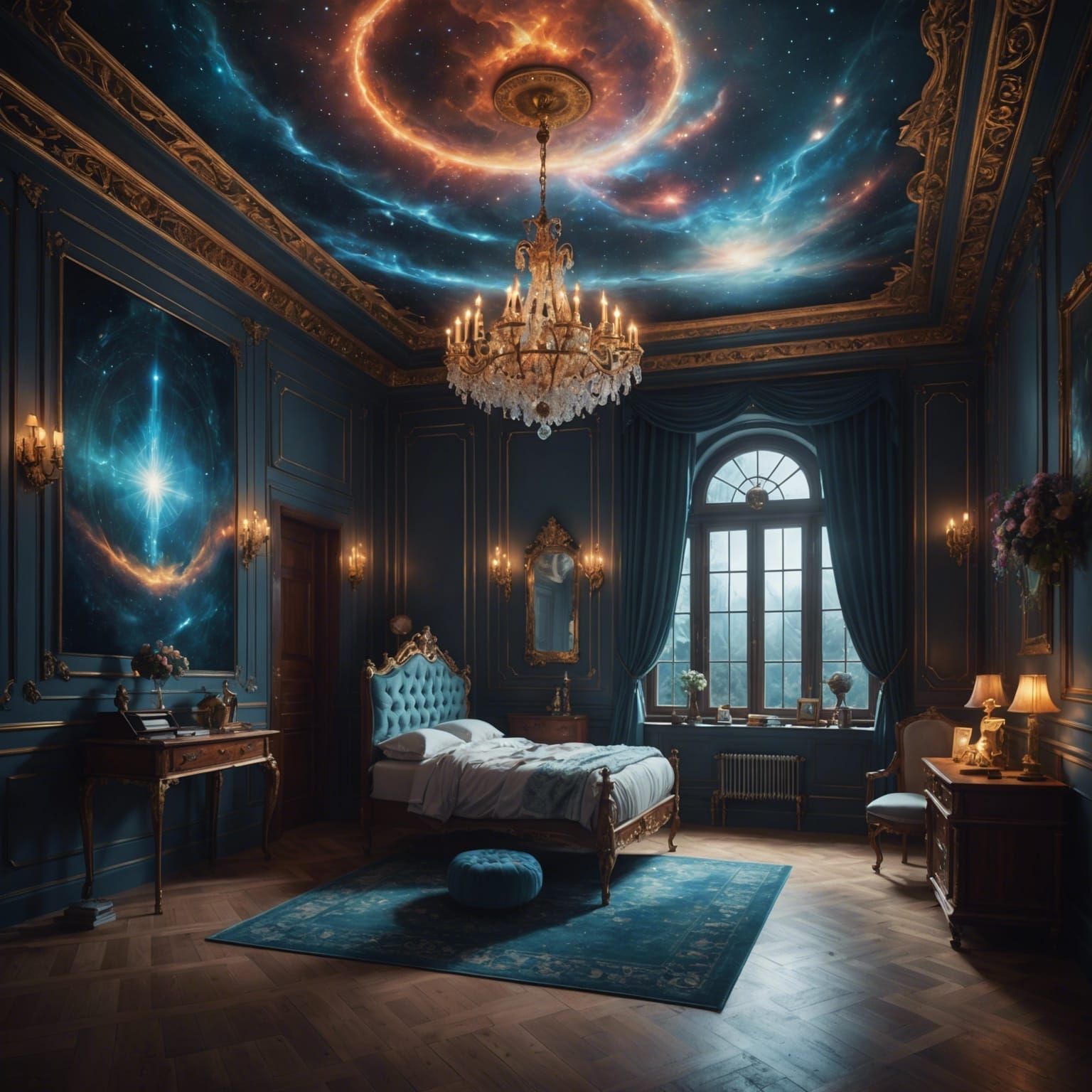 Ethereal Dream Room in Cinematic Lighting