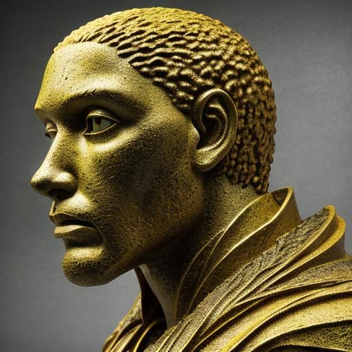 Surreal Human Figure in Vibrant Colors