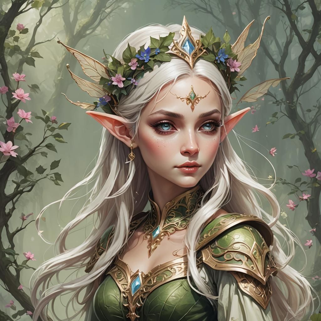 Synthography Style Fairy Elf Queen