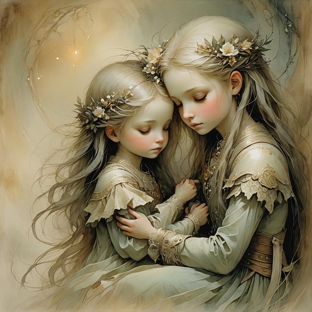 Sisterly Love: A Surreal Comfort Scene