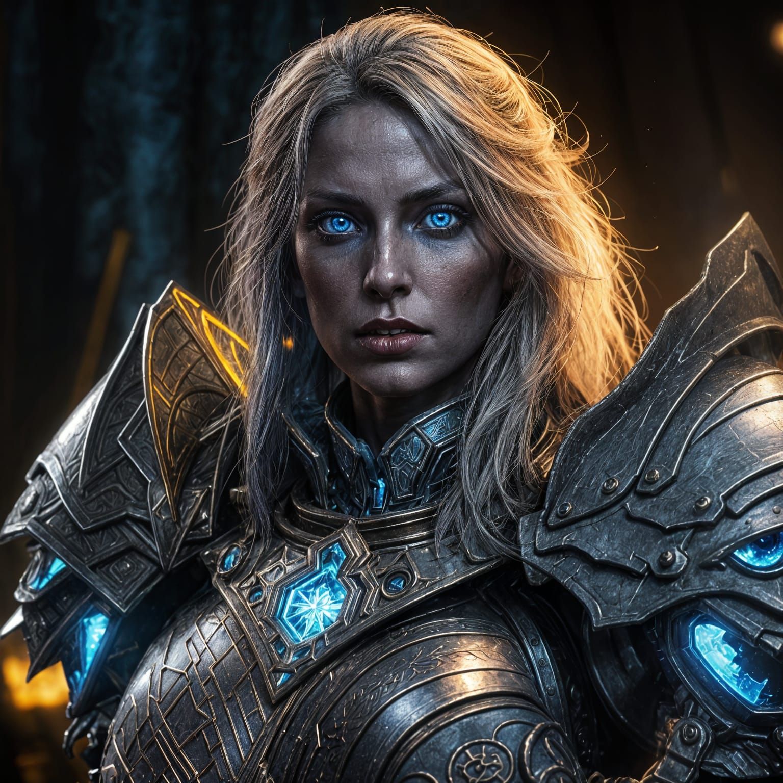 Alive, yet dead female warrior