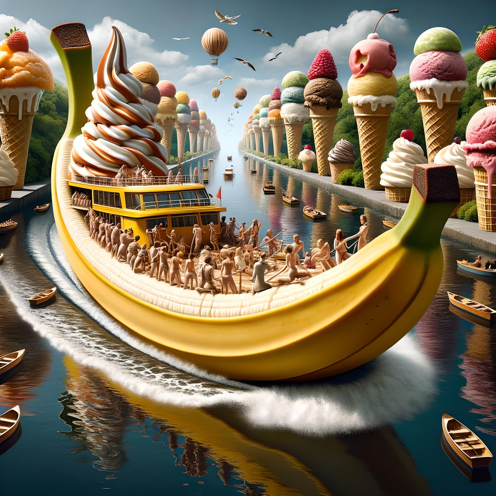 Banana Split Boat