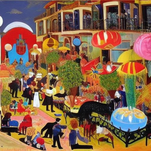 Dreamlike Portrait Inspired by Henri Rousseau