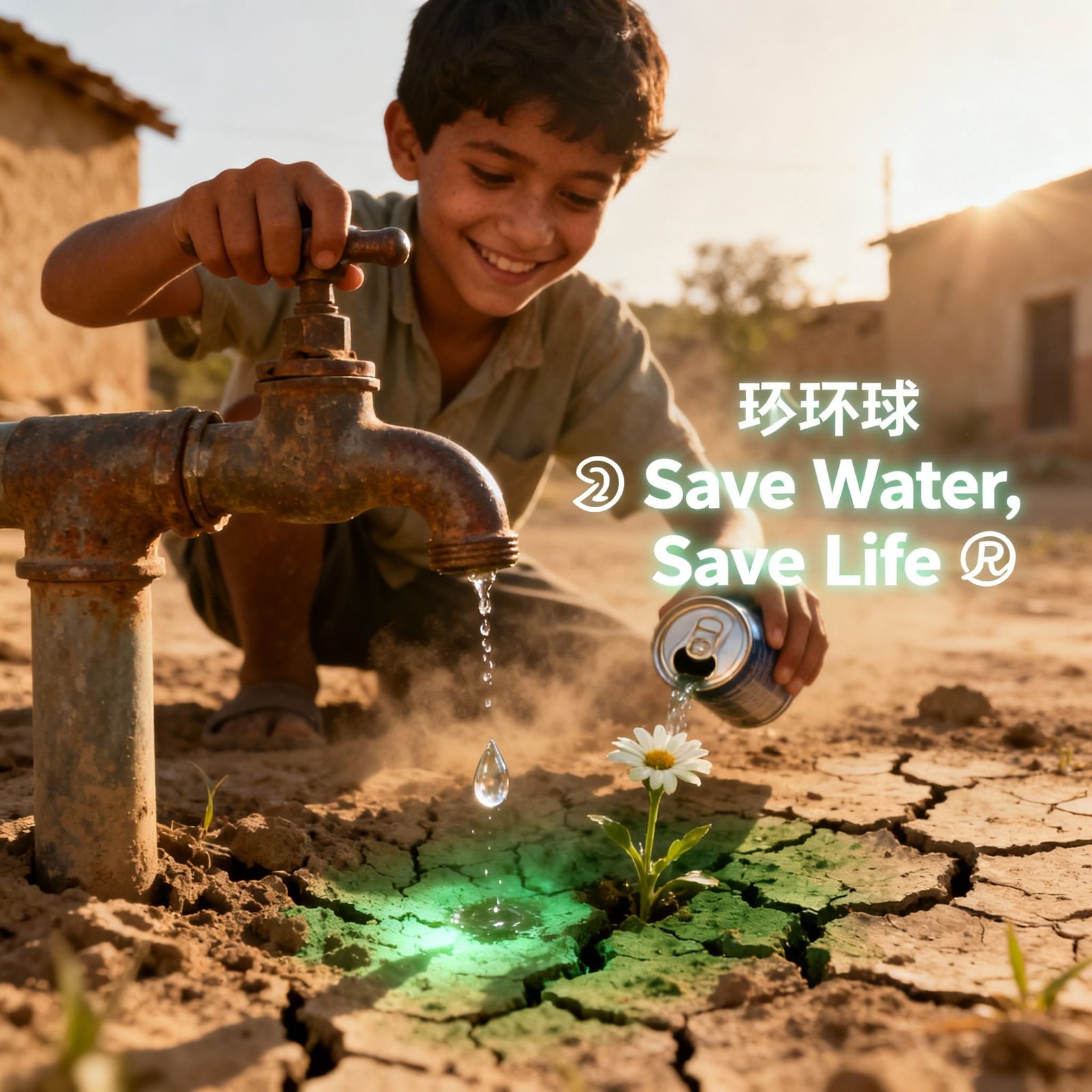 Single Drop Revives Dry Earth in Cinematic Realism