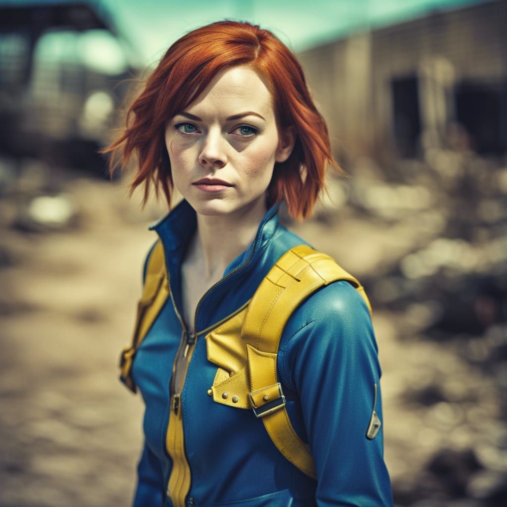 Emma Stone as Vault Girl in Wasteland Photo